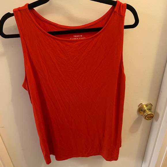Torrid Red Super Soft Tank Top NWT SIZE 0 - Picture 5 of 7
